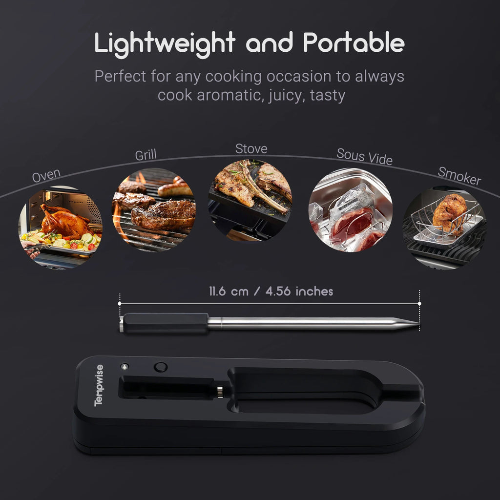 New Wireless Meat Food Thermometer for Oven Grill BBQ Smoker Kitchen
