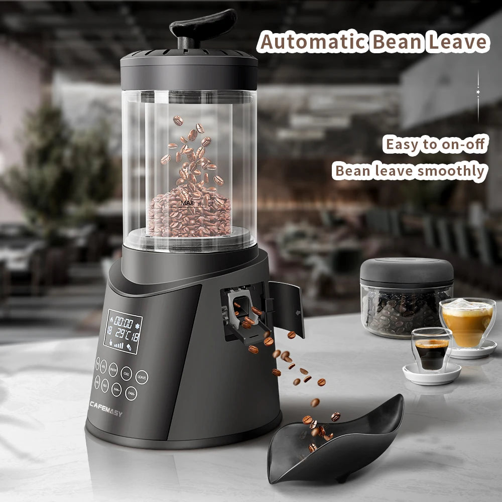 CAFEMASY New 300g Smart Coffee Bean Air Roaster Auto & Manual Modes Coffee Roasting Machine With Digital Display