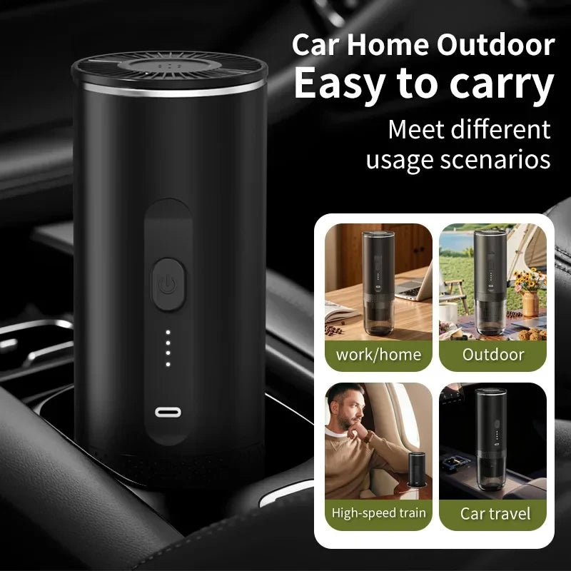 New 3 in 1 Wireless Portable Espresso Machine Capsule Coffee Powder