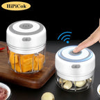 HiPiCok Meat Grinder Electric Garlic Crusher Food Chopper Mini Garlic