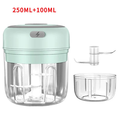 HiPiCok Meat Grinder Electric Garlic Crusher Food Chopper Mini Garlic
