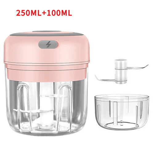 HiPiCok Meat Grinder Electric Garlic Crusher Food Chopper Mini Garlic