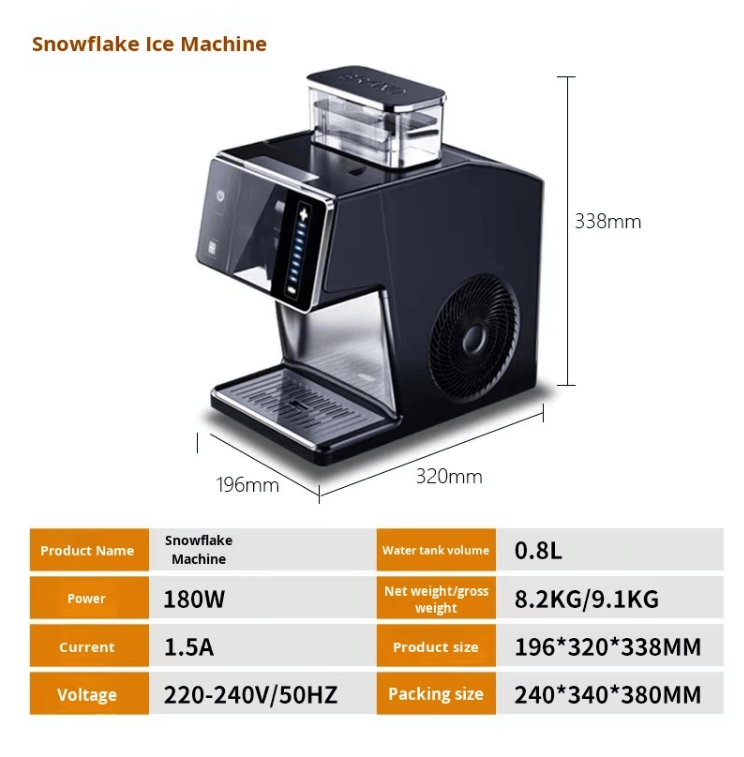 Snowflake Ice Maker-44-pound 24-hour ice maker with stainless steel